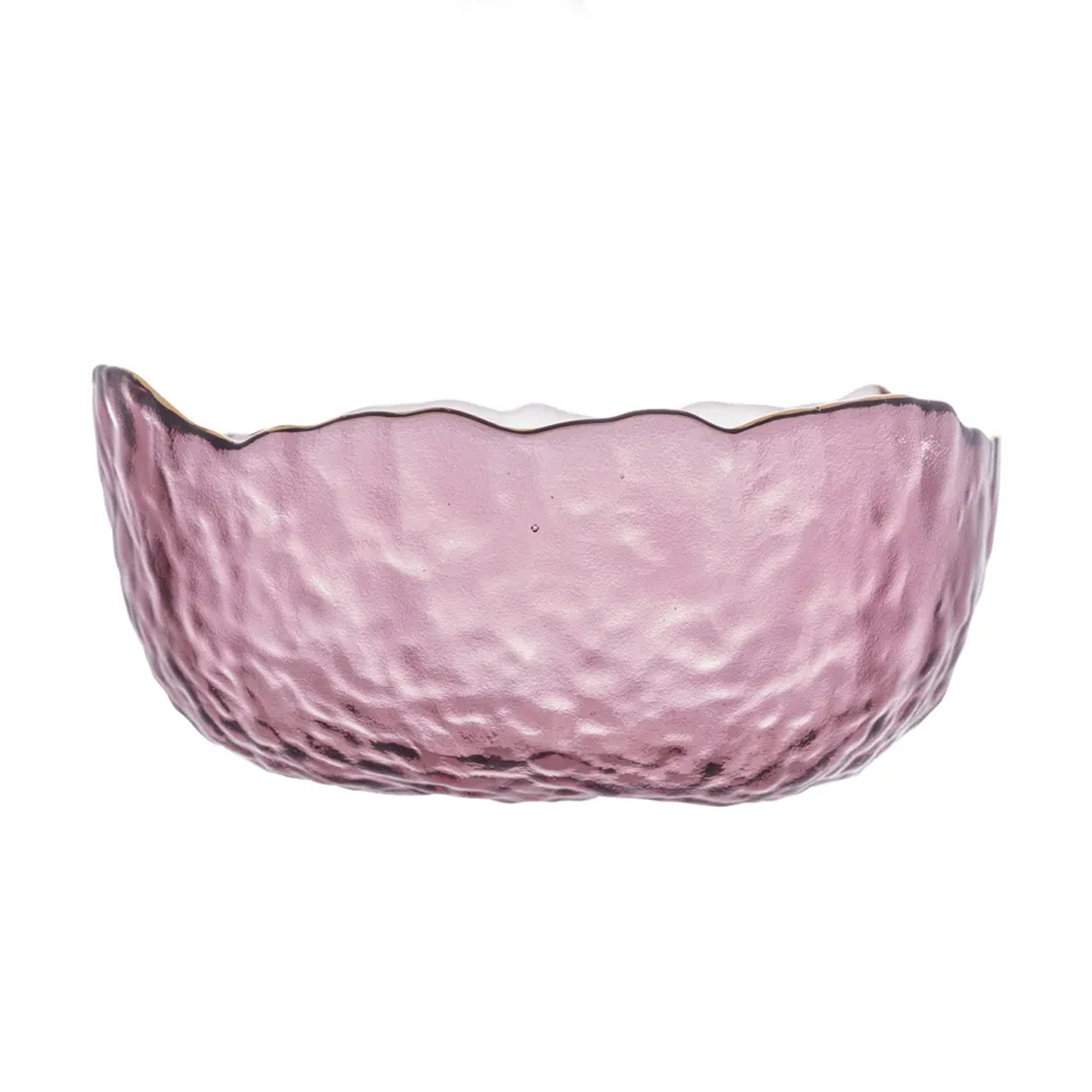 Wolff Bowl De Cristal Borda Dourada Rosa Taj X Cm