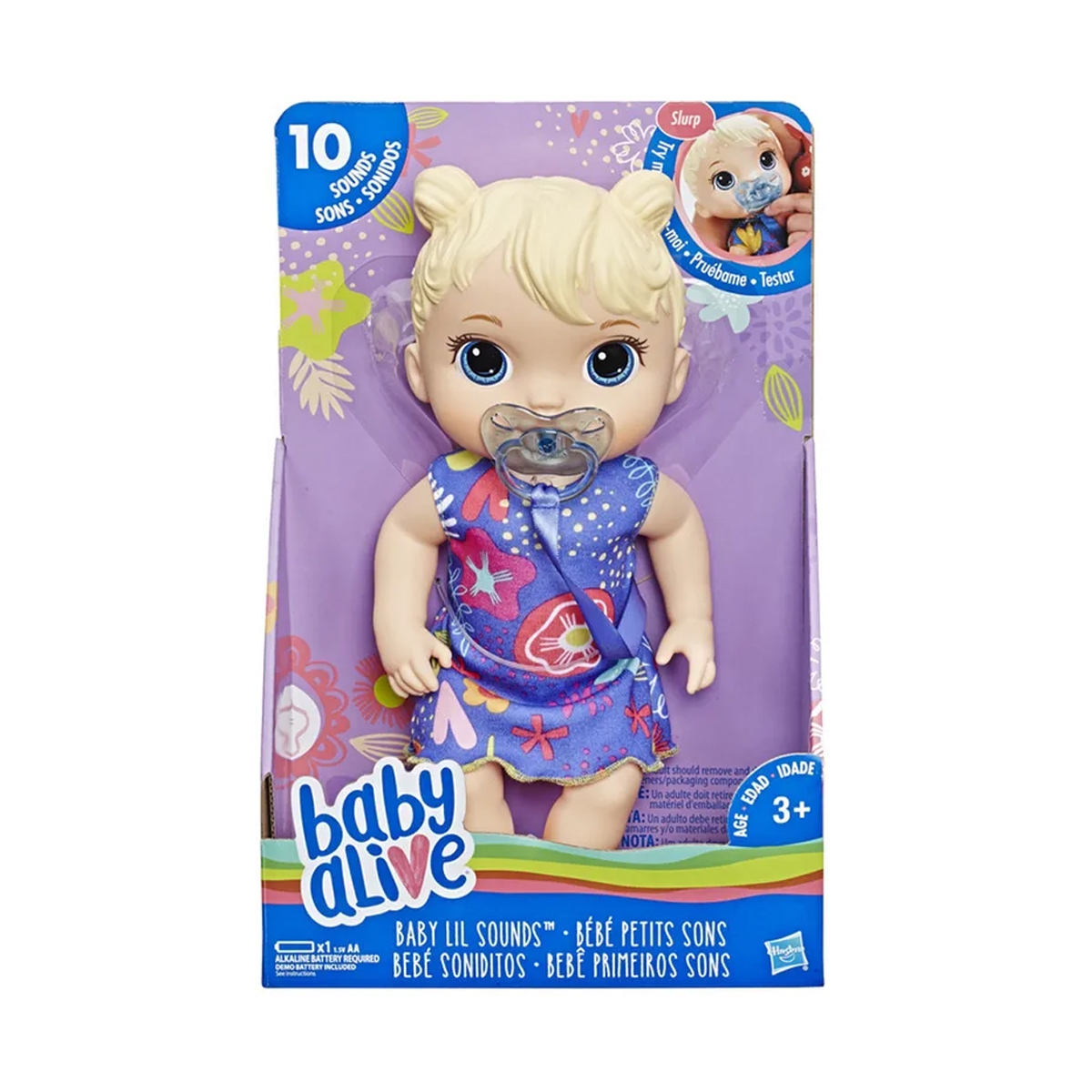 Boneca Hasbro Baby Alive Primeiros Sons Loira