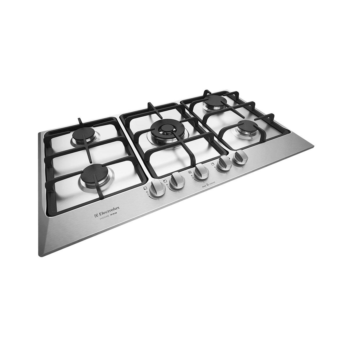 Cooktop a Gás Electrolux Home Pro GF90X Inox 5 bocas e Acendimento