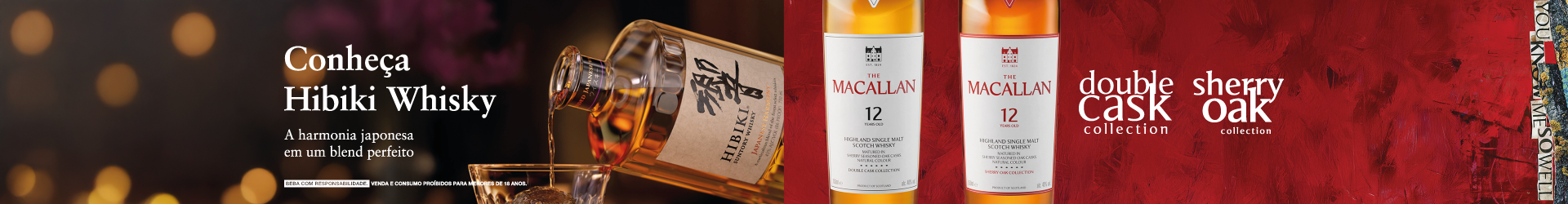 Whisky Hibiki e Macallan é na Miami Store!