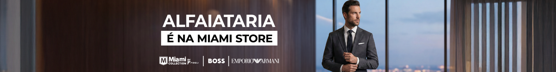 Alfaiataria é na Miami Store