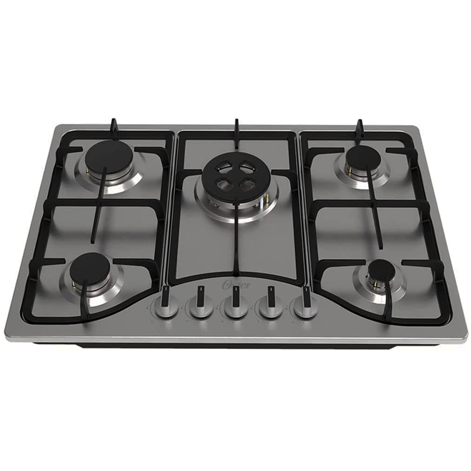 Oster Cooktop Gas 5 Bocas Inox Otop701 Bivolt