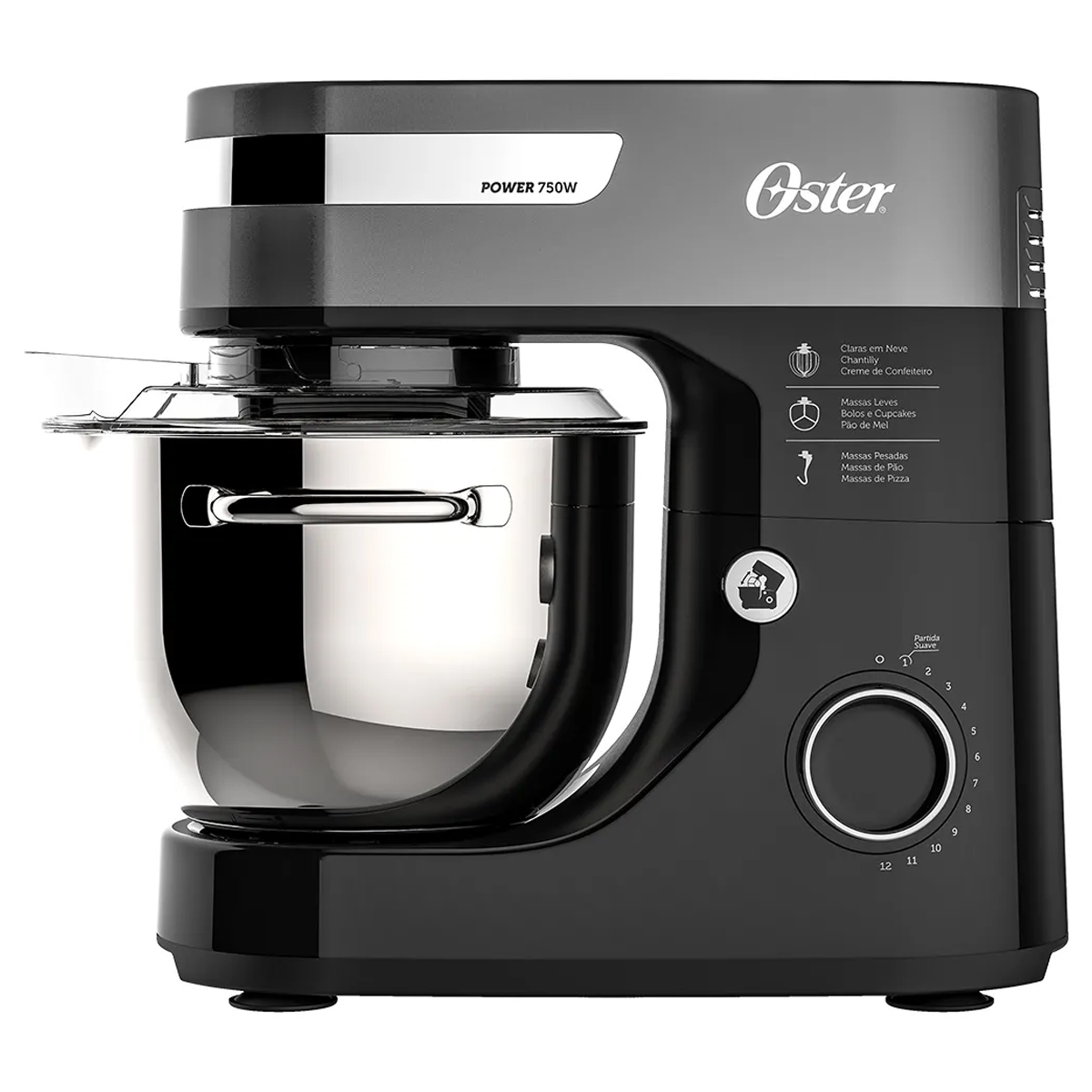Batedeira Planetária Oster Bowl Inox