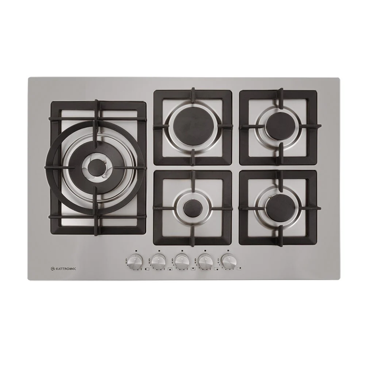 Elettromec Cooktop 75cm 5b Gas Quadratto Gusa Bivolt