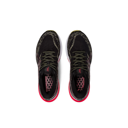 Black and red store asics