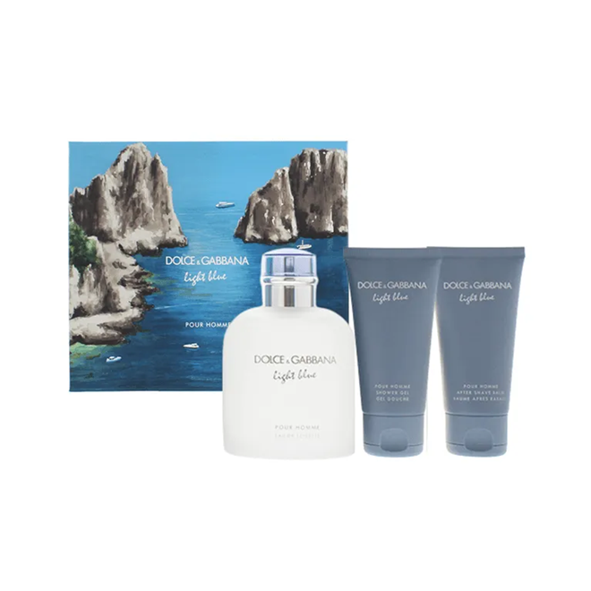 Dolce & Gabbana Coffret Light Blue Pour Homme EDT 125ml + After Shave