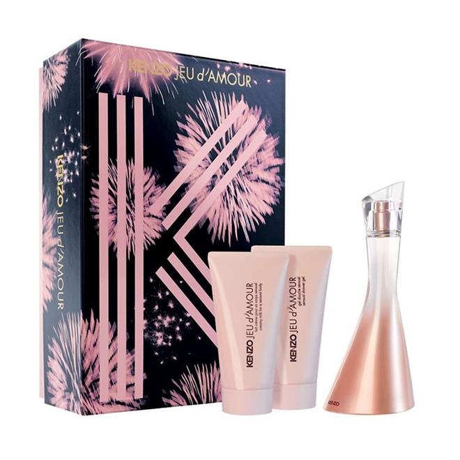 Coffret Kenzo Jeu D'Amour Feminino Eau de Parfum 50 ml + Body Lotion 50 ml + Gel de Banho 50 ml