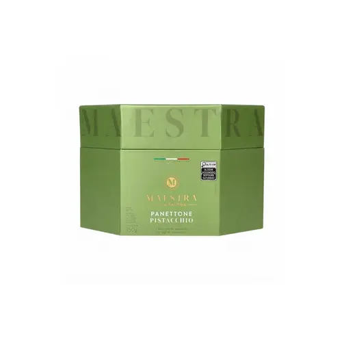La Pastina Panettone Creme De Pistache Linha Maestra C/ Gotas De Chocolate 750g