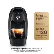 Três Corações Cafeteira TRES G4 Luna Preta 127V
