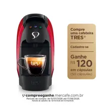 Três Corações Cafeteira TRES G4 Luna Vermelha 220V