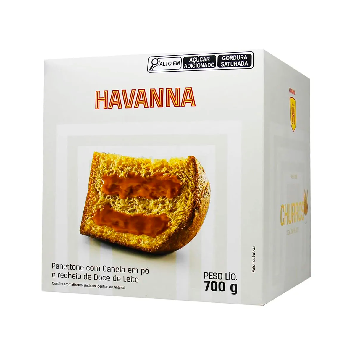 Havanna Panettone De Churros Recheado C Doce De Leite G Havanna Panettone De Churros