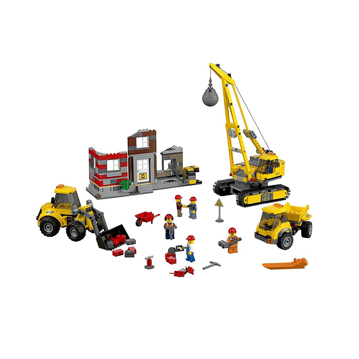 LEGO - Jogo de construção com camiões, guindaste e bola de demolição 60391, LEGO CITY