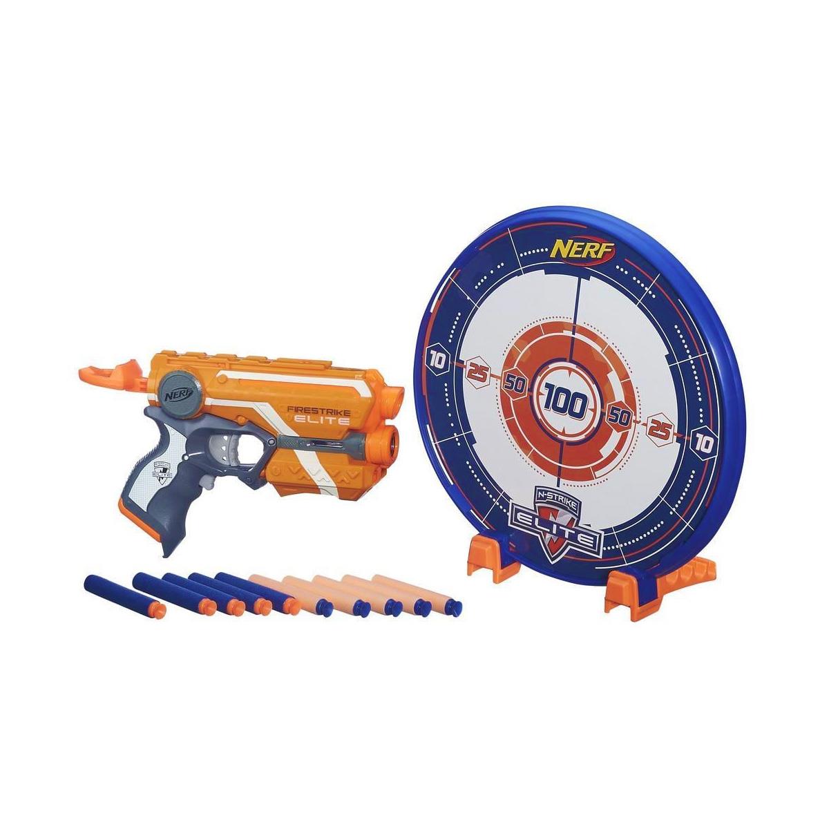 Nerf Elite Firestrike - Blaster Avec Lumière Rouge, 3 Fléchettes, Jeu De Tir