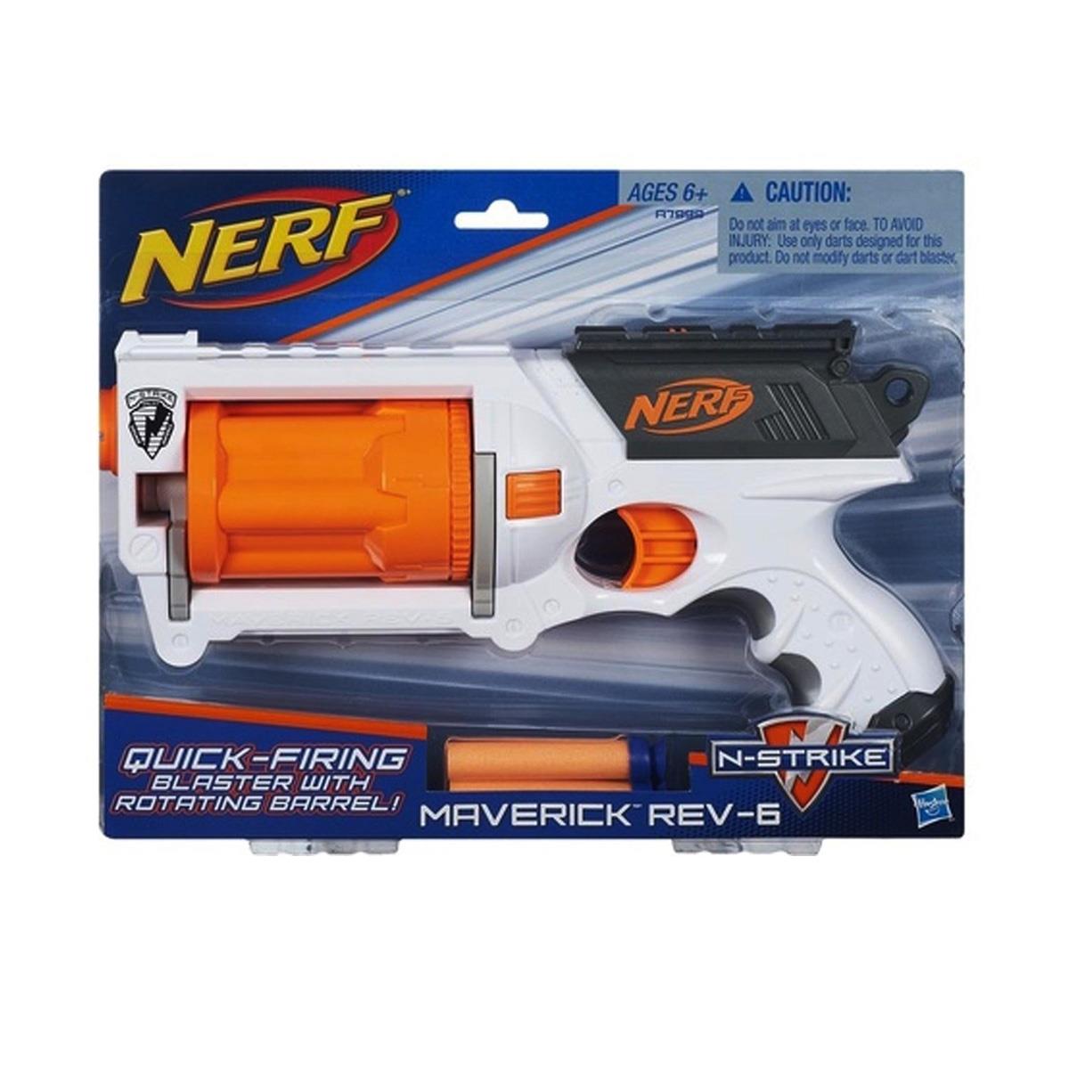 Lança Dardos Nerf - Maverick REV-6