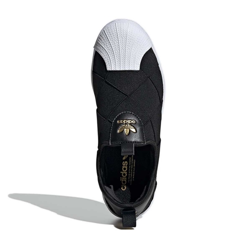tênis adidas superstar slip on unissex elástico preto