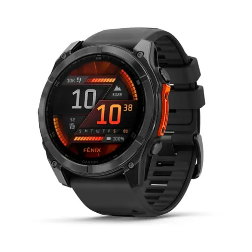 Garmin Monitor Cardíaco De Pulso Com GPS Fenix 8X Cinza Ardósia C/ Pulseira Preta 010-02905-00