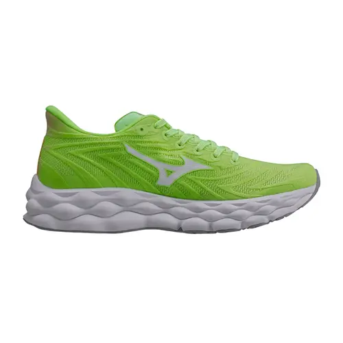Mizuno Tênis Feminino Wave Sky 8 Limão Neon/Branco/Areia