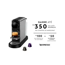 Nespresso Cafeteira CitiZ Platinum Titan Aço Inoxidável D140-BR3-ME-NE-220V