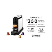 Nespresso Cafeteira CitiZ Platinum Titan Alumínio C140-BR-TI-NE-127V