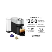 Nespresso Cafeteira Vertuo Pop+ Prata GDV6-BR-SI-NE 127V