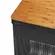 Ou Cesto de Roupas Grid 49L Tampa Bambu Preto Fecha