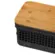 Ou Cesto Organizador Grid Com Tampa De Bambu 2,5 Litros - Preto