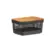 Ou Cesto Organizador Grid Com Tampa De Bambu 2,5 Litros - Preto