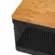 Ou Cesto Organizador Grid Com Tampa De Bambu 20 Litros - Preto