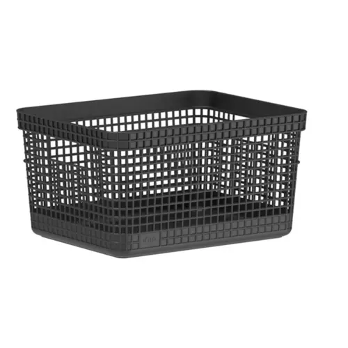 Ou Cesto Organizador Grid 8 Litros - Preto