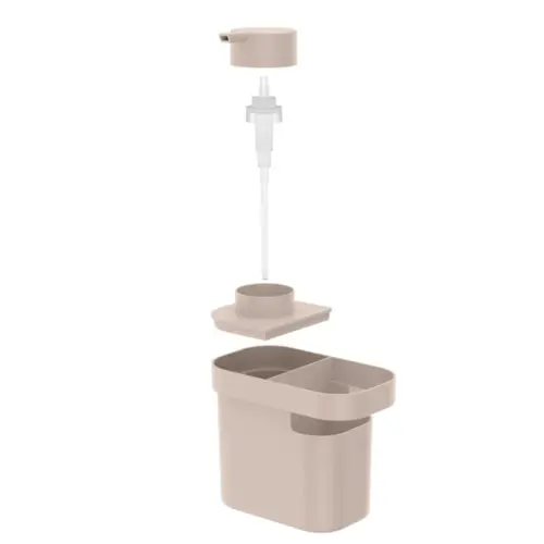 Ou Dispenser Para Detergente E Organizador De Pia Trium 650 ml - Bege