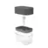 Ou Dispenser Para Detergente Porta Esponja Trium 550 ml - Chumbo
