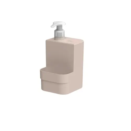 Ou Dispenser Para Detergente e Esponja Trium Compact 500 ml - Bege