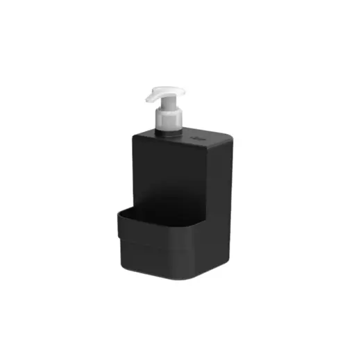 Ou Dispenser Para Detergente e Esponja Trium Compact 500 ml - Preto
