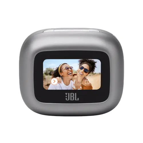 JBL Fone de Ouvido Live Beam 3 com Display Tws Prata