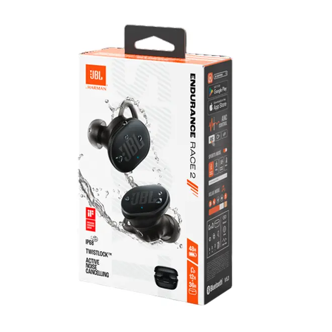 イヤホン JBL ENDURANCE RACE 2 JBL Fone Endurance Race 2 True Wireless Preto