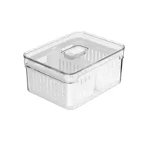 Ou Organizador Clear Fresh 2,2l Com 2 Cestos Natural
