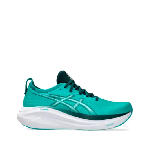 .. A ..¨̮　1011 Asics Tenis M Gel-Nimbus 27 Wave Teal/Saxon Green 1011B958 (400)