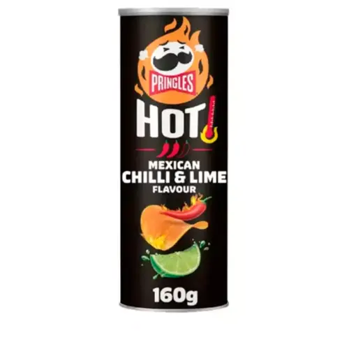 Pringles Hot Batata Sabor Chilli & Lime 160g