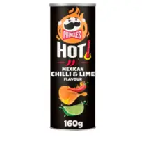 Pringles Hot Batata Sabor Chilli & Lime 160g