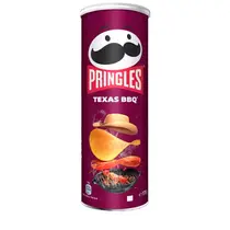 Pringles Hot Batata Sabor Bbq Ribs 160g