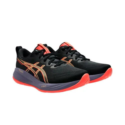 Asics Tênis Masculino Gel Cumulus 27 Preto/Coral Reef 1011B960 (001)