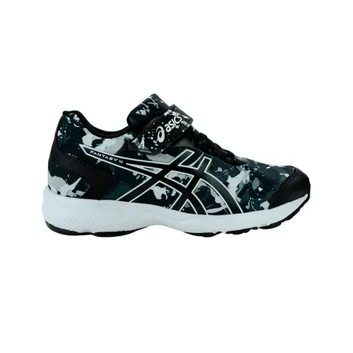 Asics Tênis Infantil Fantasy 4 PS Preto/Branco 1014A357 (001)