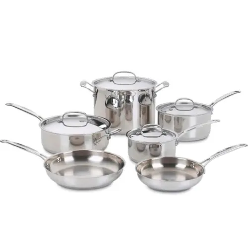 Cuisinart Conjunto De Panelas 10 Peças Chefs Classic Aco INOX 77-10P1