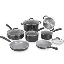 Cuisinart Conjunto De Panelas 11 Peças Antiaderente Ceramica XT 54C-11BK