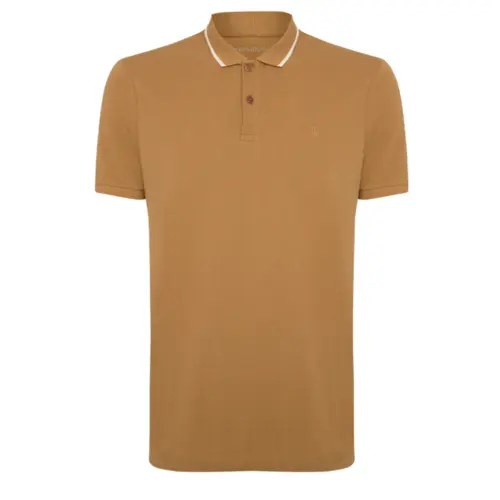 Individual Polo Masc Mc Basico Comfort Marrom Medio (2402) (24) TAM M