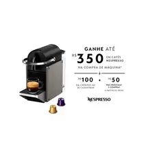 Nespresso Cafeteira Pixie Redesign Titânio C62-BR3-TI-NE-220V
