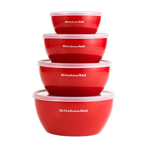 Kitchenaid Ud Conjunto C/ 4 Bowls Com Tampa Empire Red KQG176OSERE