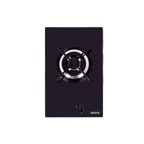 Tramontina Cooktop 30cm 1b Gás Domino Vidro Preto Bivolt