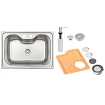 Tramontina Cuba 60x39cm Morgana Inox C/Dosador/Tabua/Bowl/Ralador