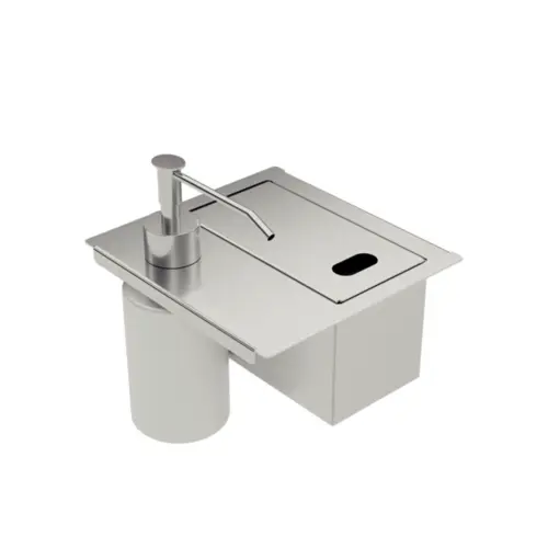 Tramontina Porta Esponja C/ Dosador Sabão Inox